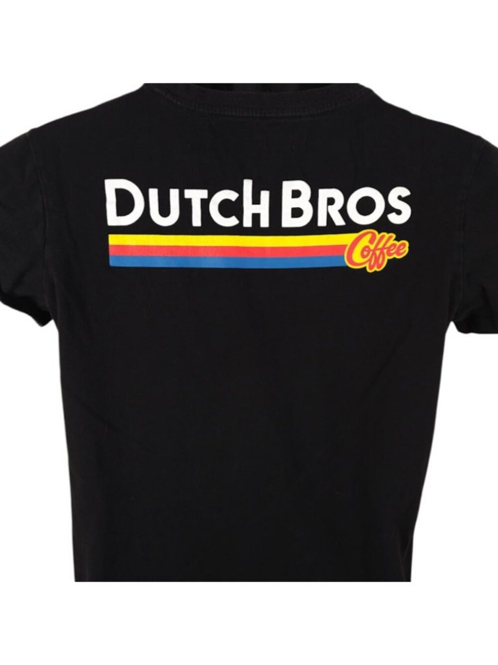 Dutch Bros Coffee T Shirt Mens Size Small Black Snack Tee